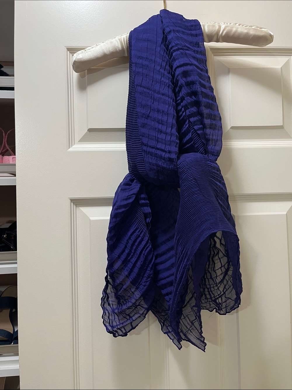Chico's Dark Purple Lightweight Scarf